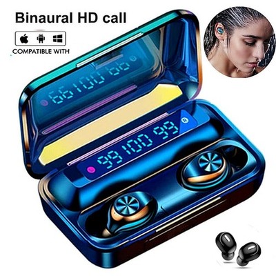 Bluetooth Headsets Wireless Support Xiaomi / Iphone Earbuds 9D Headphone