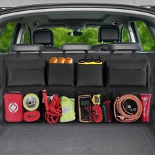 Car Trunk Organizer, Backseat Hanging with 8 Large Storage Bag for SUV, Truck