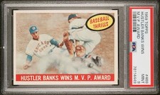 1959 Topps #469 Ernie Banks HL PSA 9 Mint 78114449 