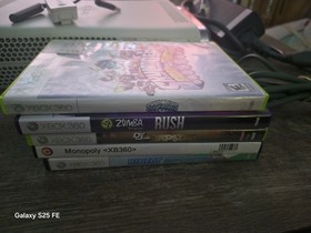 (read des.)(tested) Xbox 360 Console  with Controller, Wireless Adapter, 5 Games