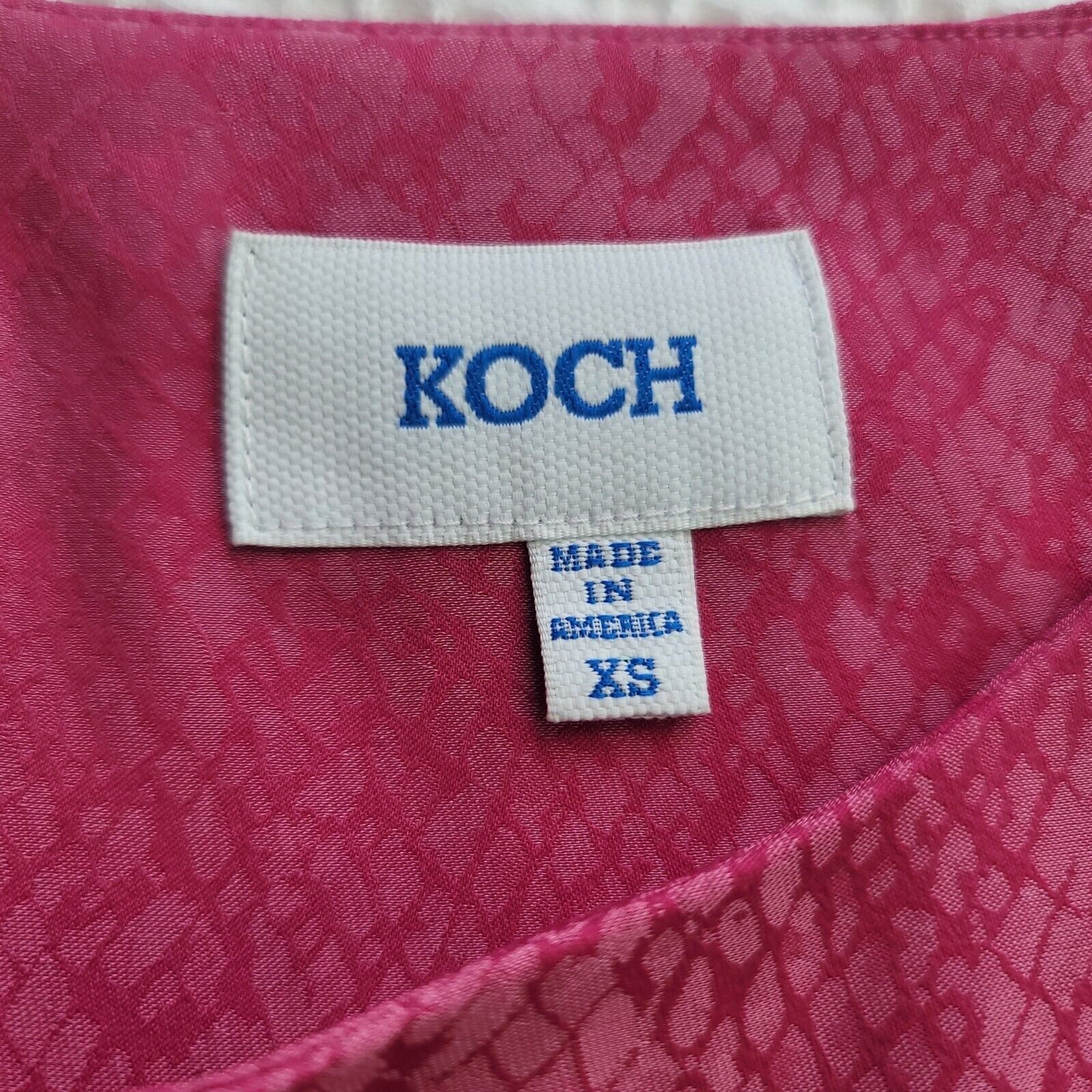 Koch Women's Pink Python Print Flutter Sleeve Sco… - image 6