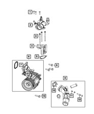 Genuine Mopar Water Pump Gasket 4893666aa