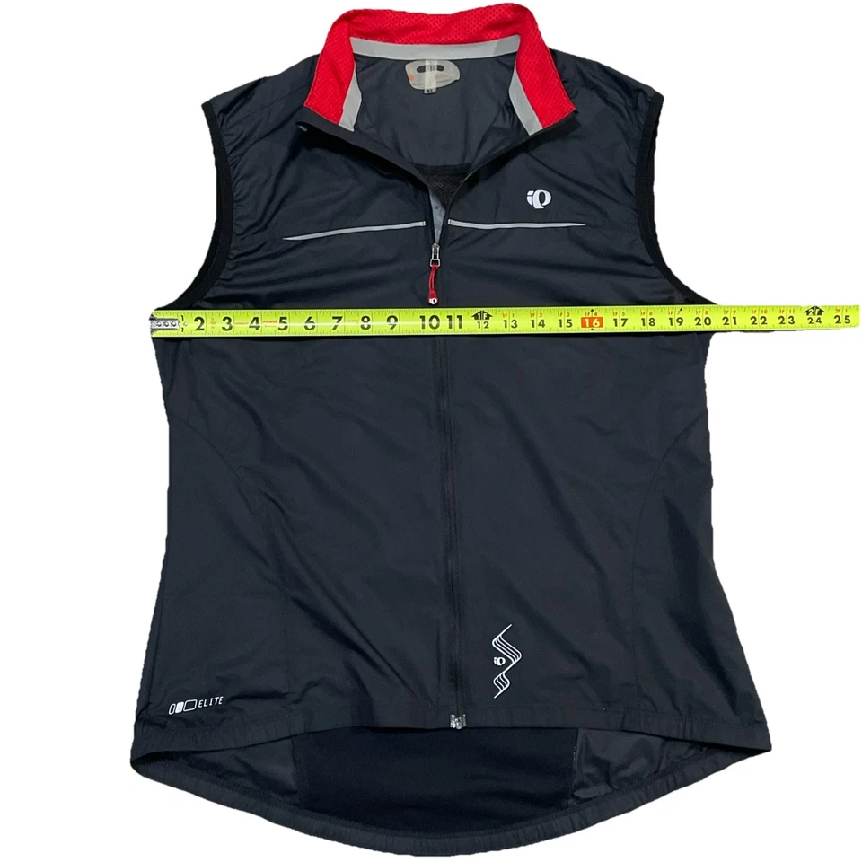 Pearl Izumi Elite Barrier Cycling Vest Womens Size XL Red Black Lightweight - Image 2 of 4