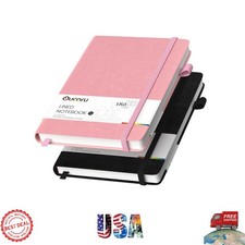 Lined Journal Notebook, 2 Pack, 180 Pages, A5 Journals for Writing, 100 GSM Thic