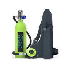 Portable Lung Tank Scuba Gear Set, Mini Diving Tank 1L Capacity with 3000 PSI