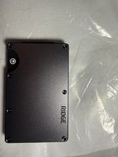 The Ridge Men's Aluminum Wallet Gunmetal