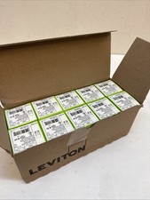 Leviton 2-Pole 3-Wire Grounding Connector Locking 065-2323 Black Qty 10