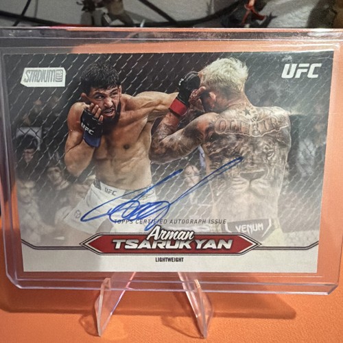Arman Tsarukyan #BCA-ATN 2025 Topps Stadium Club Autograph card