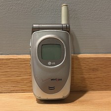 LG VX4400 - Gray and Silver Verizon Very Rare Flip Phone