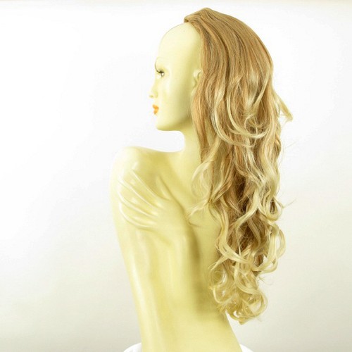 Demi-tête, demi-perruque 65cm blond clair cuivré blond clair ref 015 en 27t613 - Picture 2 of 8