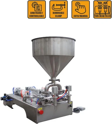 500ml Double Nozzle Multipurpose Liquid/Paste Filling Machine Filler Sauce/Cream - Picture 8 of 8