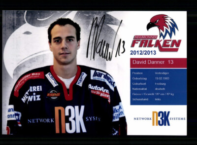 David Danner Heilbronner Falken 2012-13 Original Signiert + A 242280