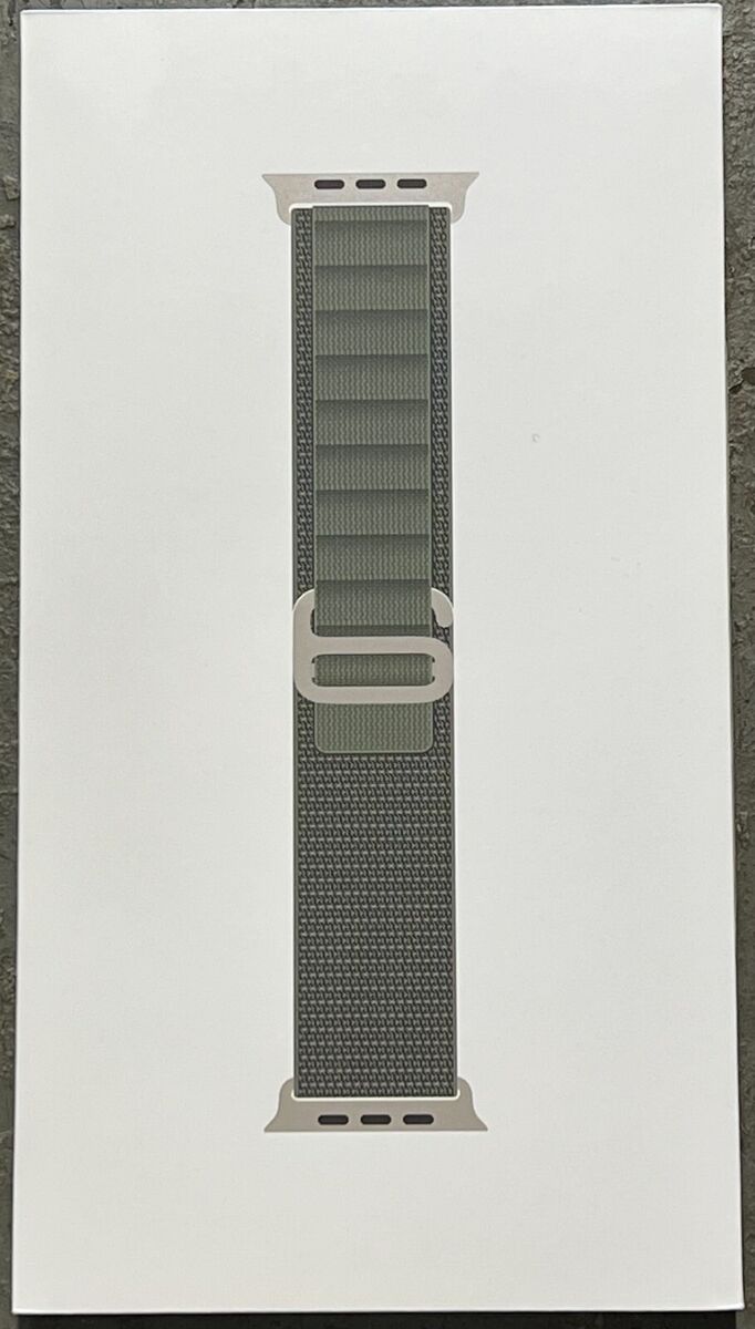 Apple Alpine Loop Band for Watch Ultra - Green, Large (49mm Apple Alpine Loop Band for Watch Ultra - Green, Large (49mm