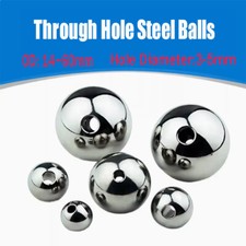 Through Hole Stainless Steel Balls Perforated Round Balls Solid Ball OD 14-60mm