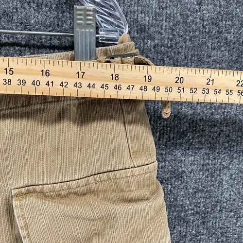 GAP Pants Mens 38x30 Tan Beige Cargo Button Fly Wide Baggy 90s Grunge Skater - Picture 10 of 14