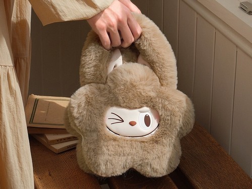POP MART THE MONSTERS Classic Series Plush Flower Bag Brown 21×30×12.5cm JAPAN - Picture 5 of 7