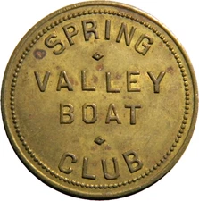 Spring Valley IL Boat Club  50c  Token (01775)