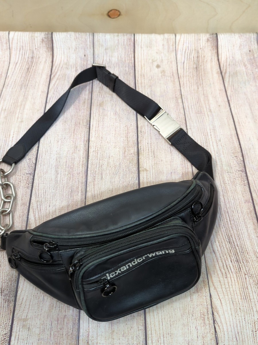 Alexander Wang Attica Soft Fanny Pack Designer Black Leather Alexander Wang Attica Soft Fanny Pack Designer Black Leather