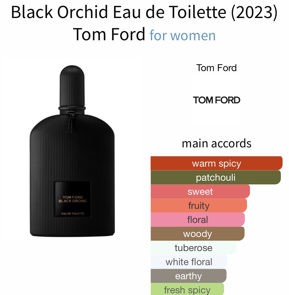 TOM FORD BLACK ORCHID EDT 1.7 fl oz/50ML (2023 Version) NO