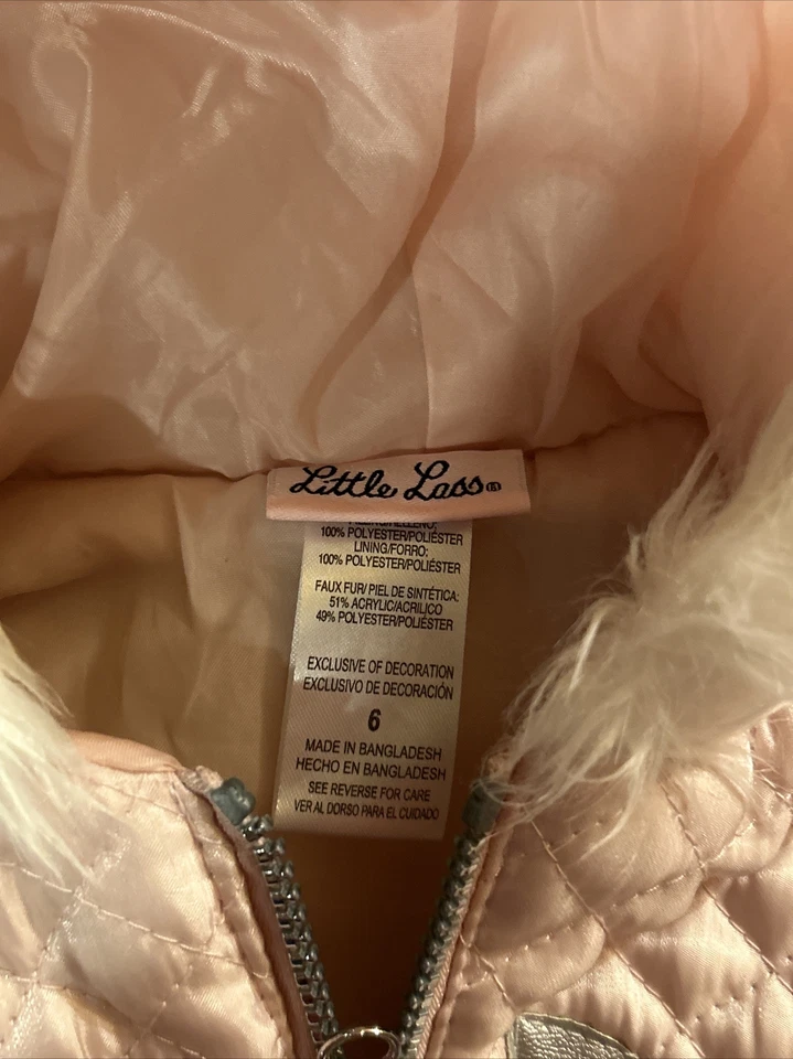 Chaleco con capucha Little Lass niñas talla 6 Foto 4 de 4