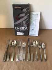 ONEIDA COMMUNITY *PAUL REVERE* (2) 5pc PLACE SET 18/8 STAINLESS FLATWARE USA BOX