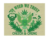 Licenses Products Cheech And Chong In Weed We Trust Sticker Licenses Products Cheech And Chong In Weed We Trust Sticker