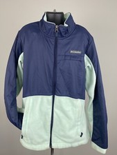 COLUMBIA FULL ZIP JACKET - BLUE - YOUTH L 14-16