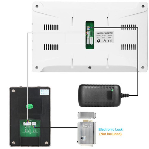 Wired Door Phone Doorbell Touch Key 7" Lcd Video With Ir Camera Home Security - Picture 155 of 174