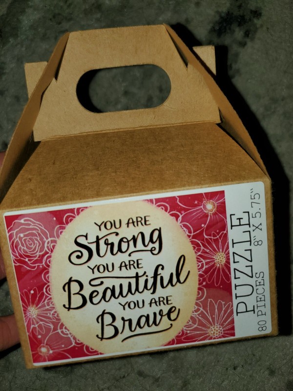 YOU are strong YOU are beautiful YOU are brave Jigsaw Puzzle
