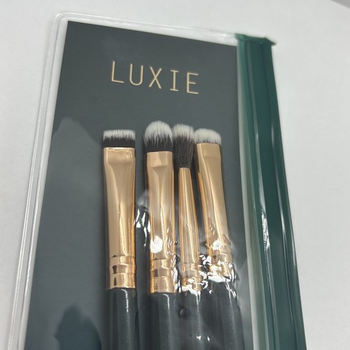 NEW LUXIE Enchanted Eye Set 4 Brushes & Pouch GREEN 221 211 237 223 AUTHENTIC - 第 4/5 張圖片
