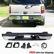 Rear Step Bumper Chrome For 2000-2006 Chevy Tahoe Suburban Gmc Yukon