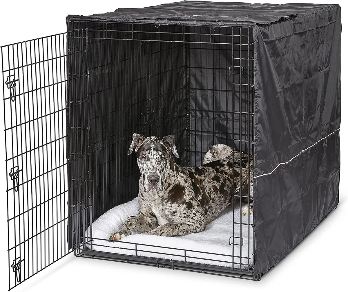 Midwest Quiet Time Pet Crate Cover - Black