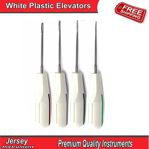 Dental White Plastic Elevator Set Of 8 Oral Surgery Teeth Extracting Instruments - Picture 2 of 4