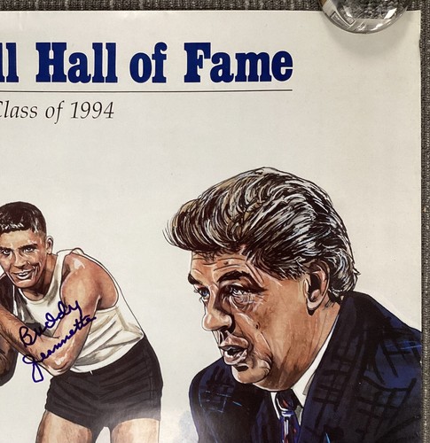 Buddy Jeannette Signed Poster 24x31 Basketball HOF 94 Carol Blazejowski Auto JSA - Picture 5 of 8