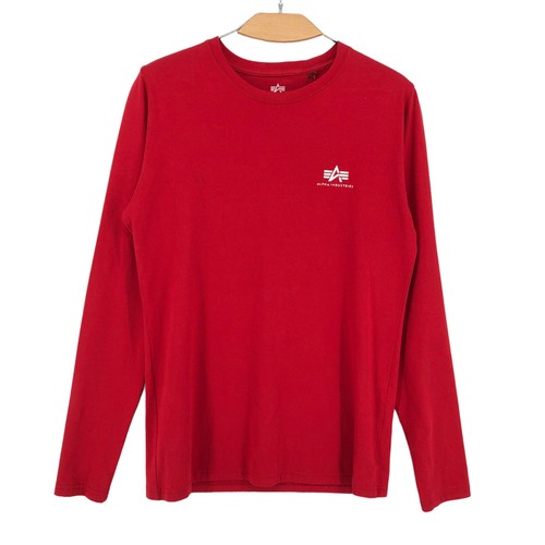 Alpha Industries Men's Crew Neck Long Sleeve T-Shirt Size XL