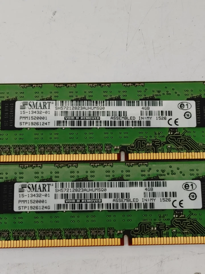 Memoria de servidor RAM SH57212823AUHUMSQ0 Smart 15-13432-01 8 GB (2X 4 GB) SH57212823AUHUMSQ0 Foto 3 de 4