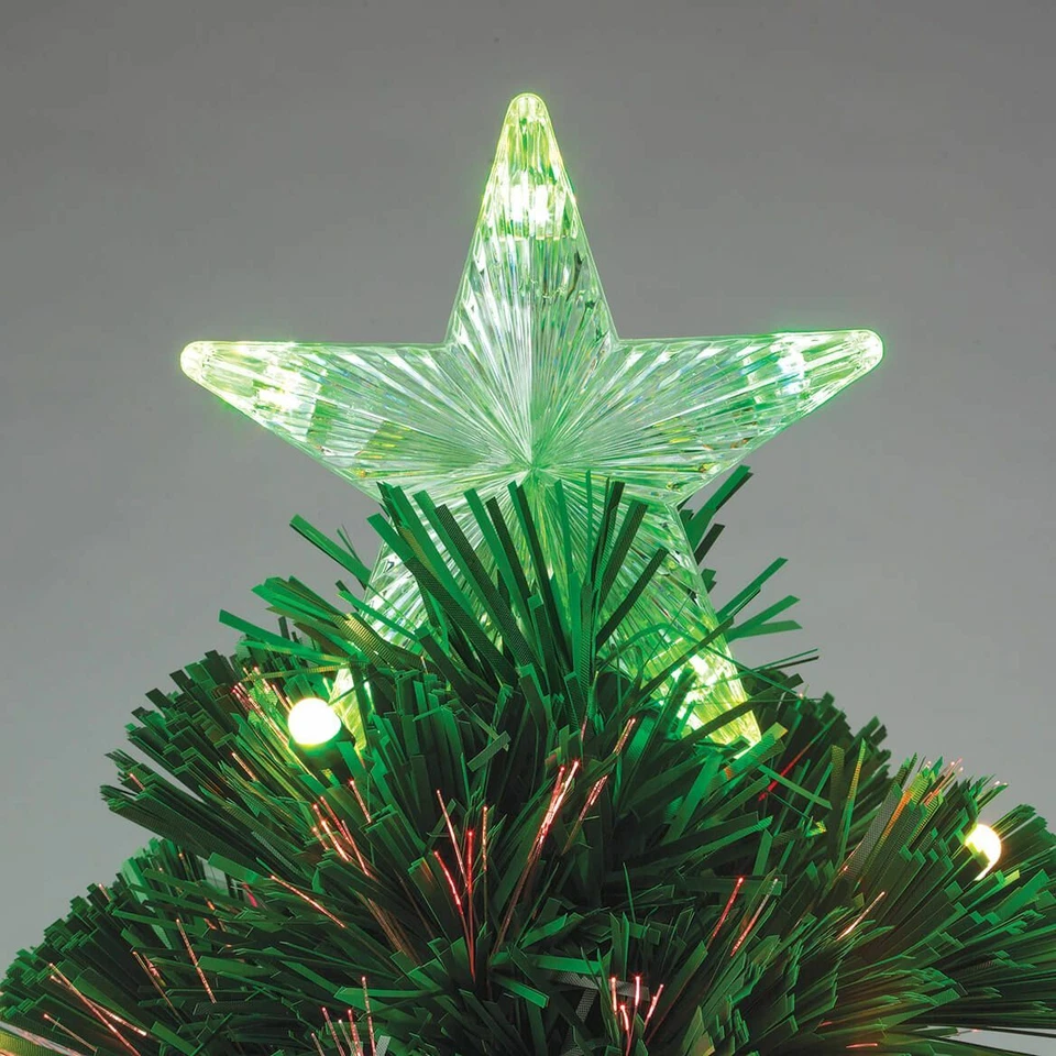 Árbol de Navidad de fibra óptica LED de 2 pies de altura que ahorra espacio Foto 3 de 4