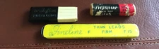 Vintage containers for mechanical pencil lead lot of 3 Parker Fineline Eversharp