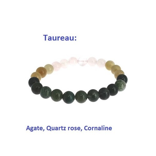 ZODIAQUE HOROSCOPE BRACELET PIERRES NATURELLES MODELE AU CHOIX - Picture 7 of 38