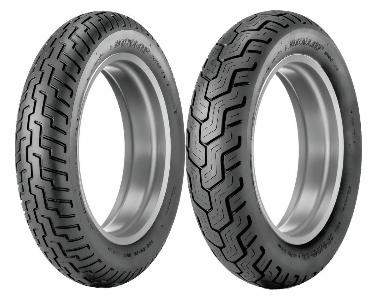 Dunlop 110/90-18 & 130/90-16 D404 Tire Set 82-85 VF700C