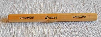 Linolschnitt-Messer M BRAUSE & Co. Ornament Bandzug Holzgriff