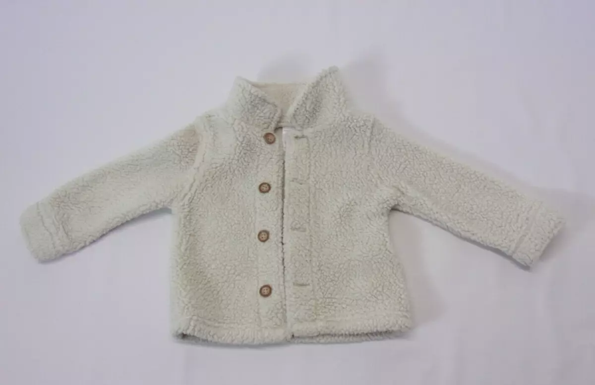 Just One You By Carter s Baby Boy s 18 M Cream Color Sherpa Jacket