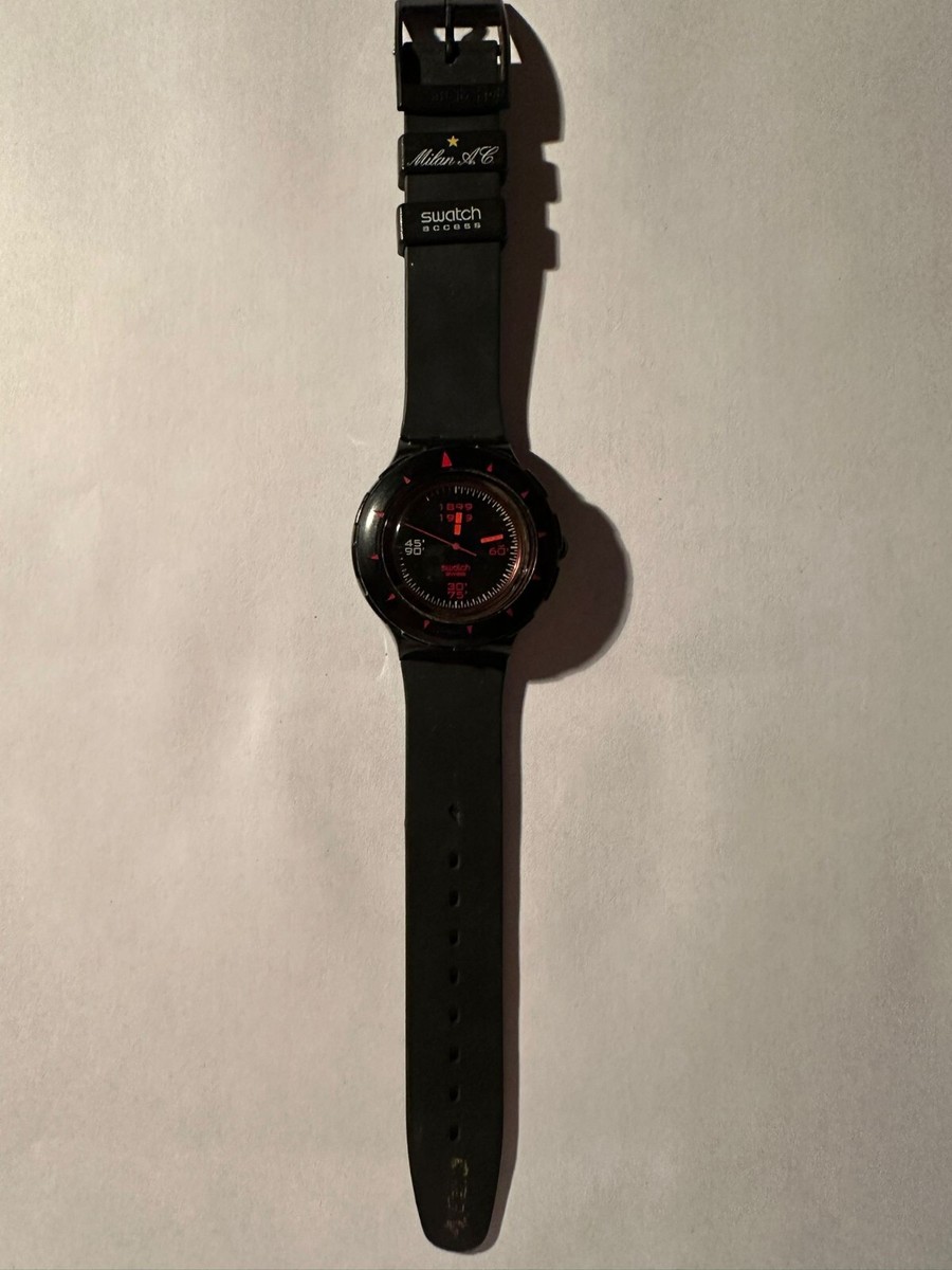 RARE SWATCH Scuba 200 A.C. Milan Centenary Edition 1999 | eBay