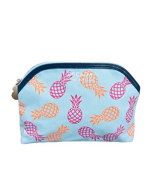 Escada Miami Blossom Blue Pineapple Travel Cosmetic Case Bag Pouch Charm