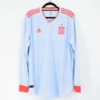 2018 Spain Away Shirt Player Issue Climachill (Size 10) L/S Jersey