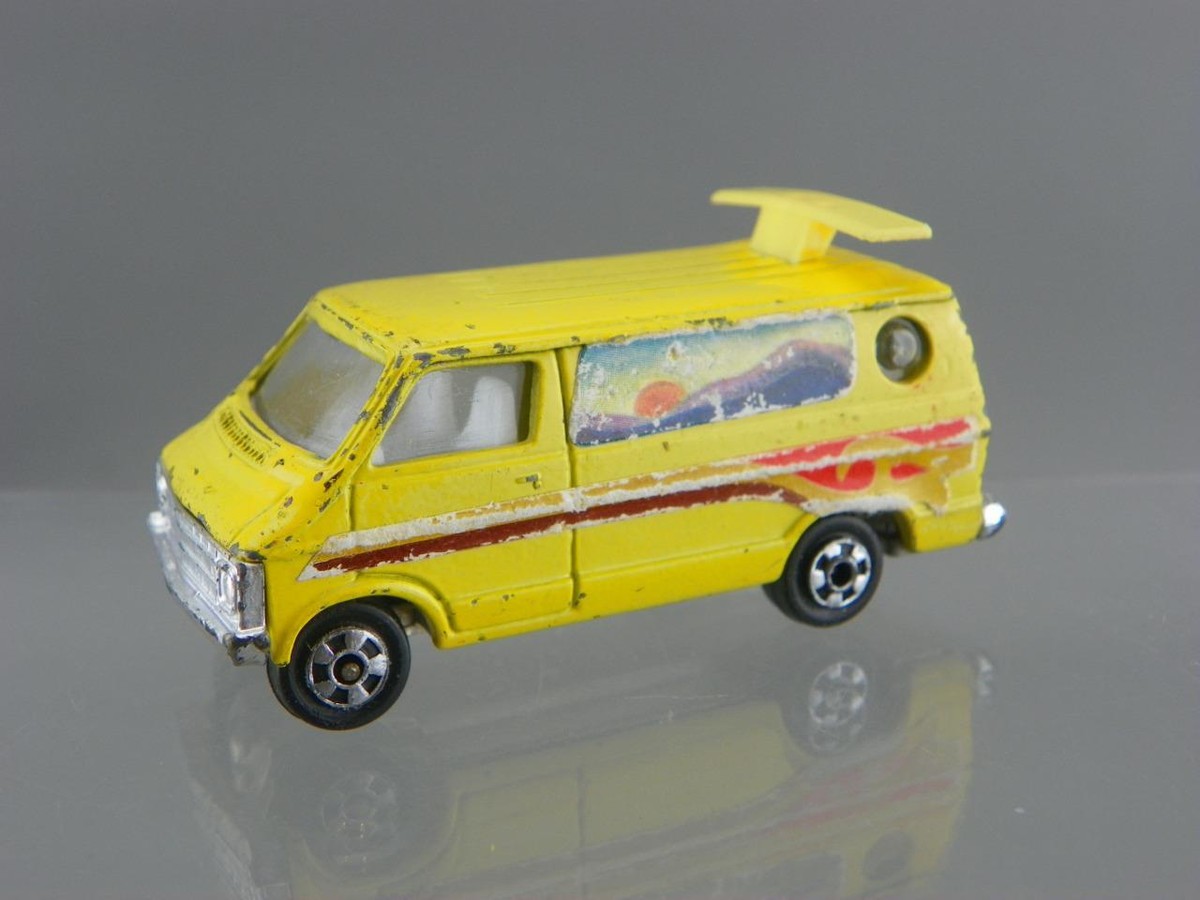 Vintage 1970's Zee Zylmex P320 Diecast 1/64 Yellow Dodge Van w