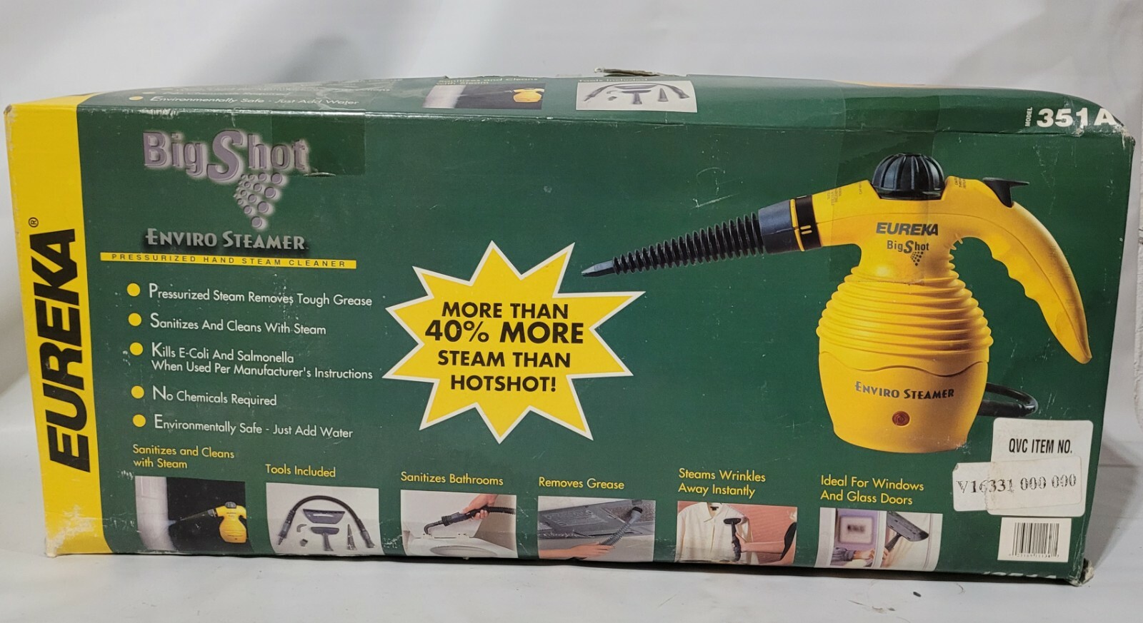 Eureka Big Shot Enviro Steamer Hand Held Steam Cleaner Model 351a Ebay