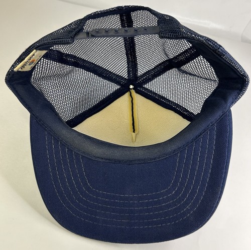 Vintage 90’s Detroit Tigers Sportscap Mesh Snapback Blue Trucker Baseball Hat - Picture 6 of 7