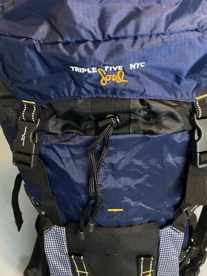 TRIPLE FIVE NYC SOUL リュック archive 90s TRIPLE FIVE SOUL NYC Rare Vintage , Hiking, Urban Backpack Navy