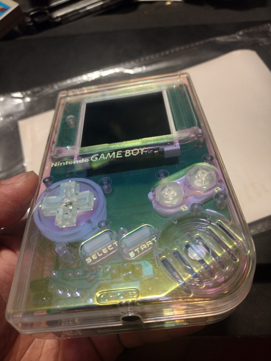 Gameboy DMG IPS Backlit LCD Nintendo GB Aurora Shell Modded